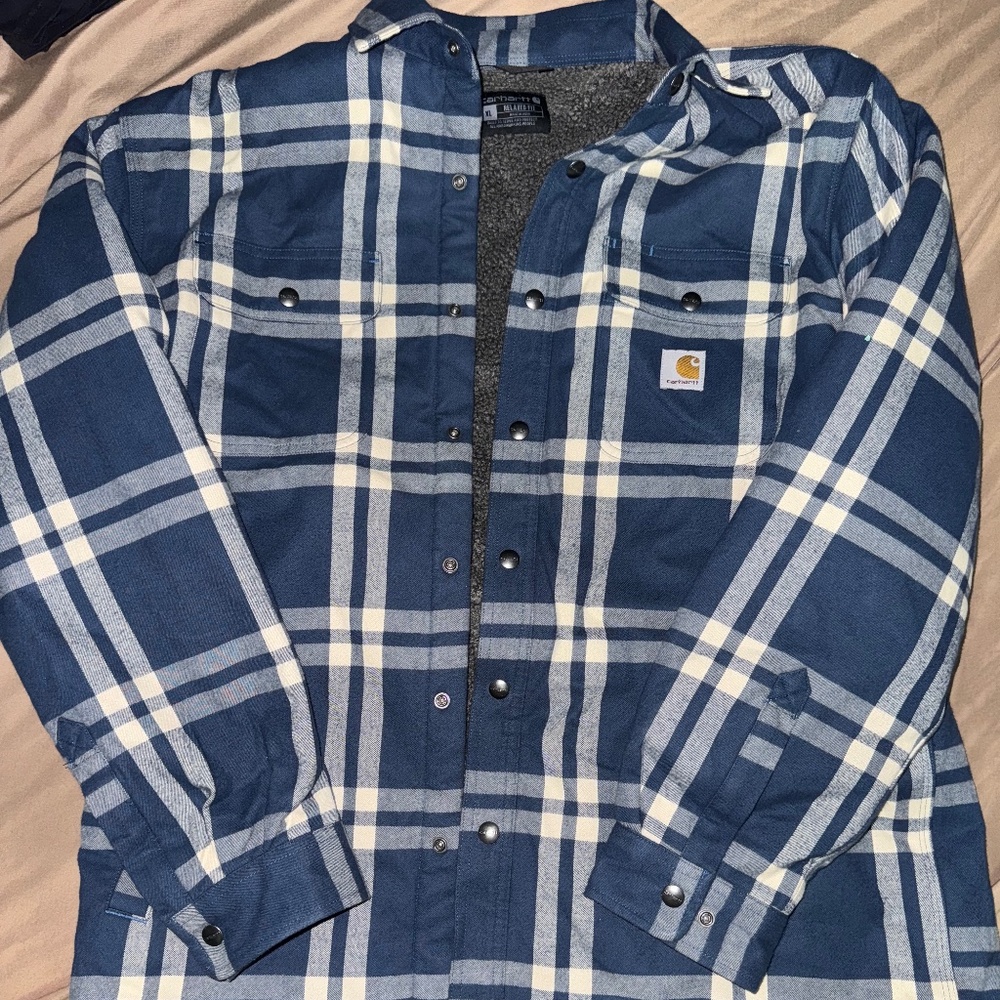 XL Carhartt Flannel Sherpa Lined Jacket